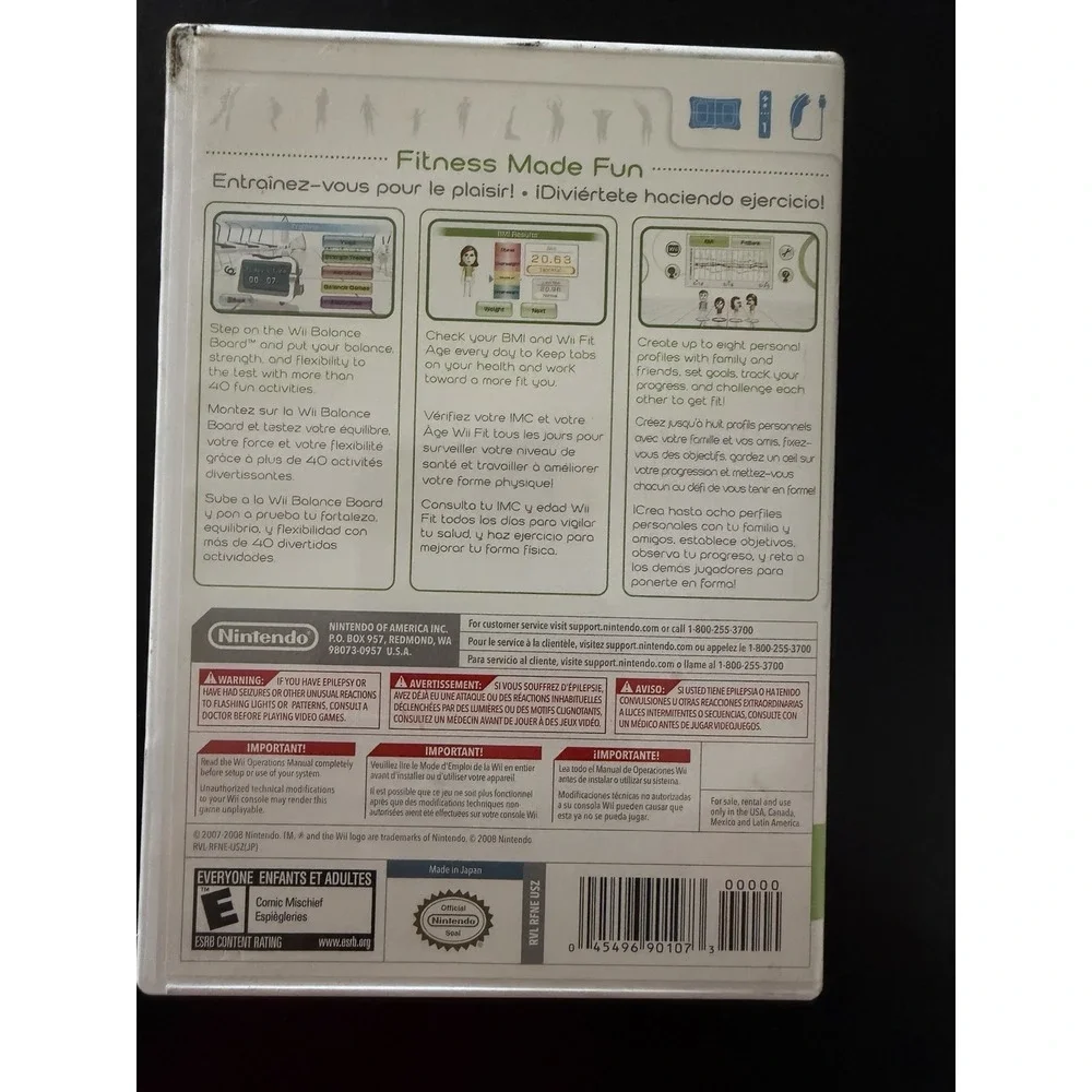 Nintendo Wii Fit game fitness interactive game, very clean‎ disc!